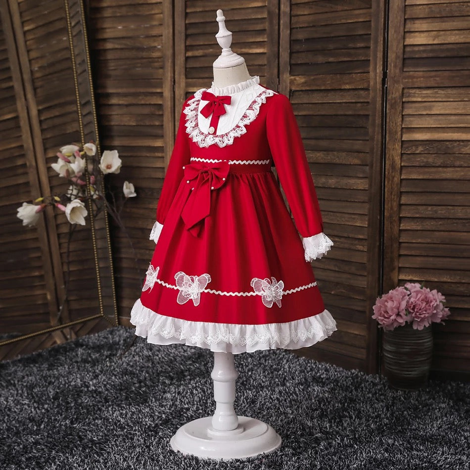 Red hot sale lolita dress