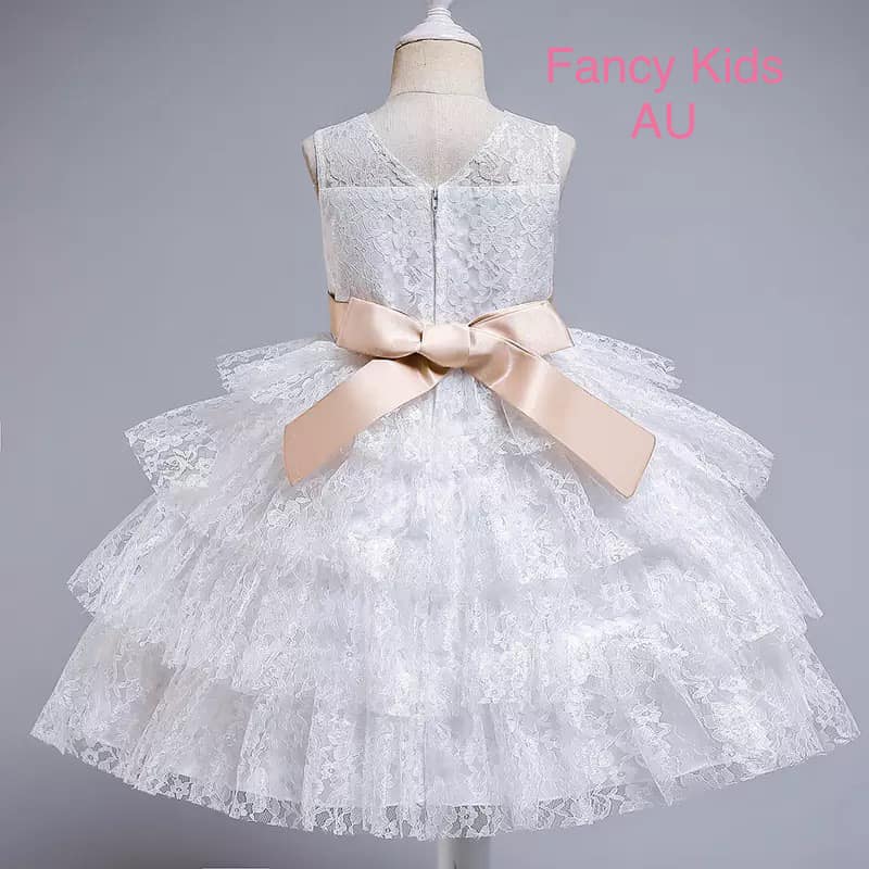 Rosy lace dress- White